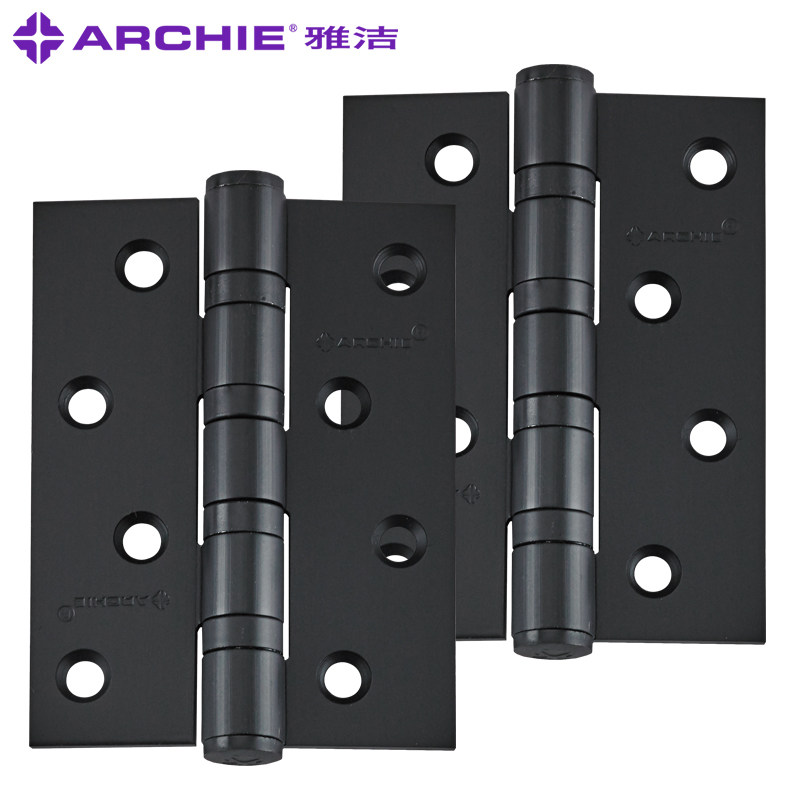 雅洁门用五金4寸合页201不锈钢拉丝AW4110F-4x3x3平头合页一付2个