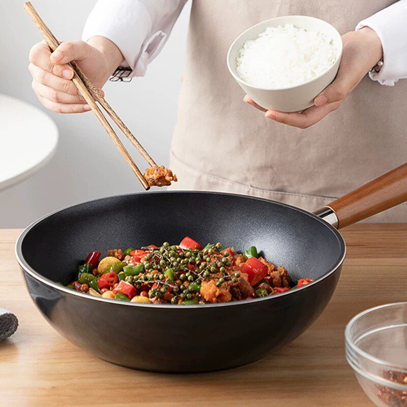 happycall韩国进口不粘锅石墨烯炒锅无烟家用炒菜锅燃气灶适用