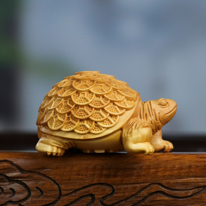 黄杨木雕中式实木手把件男文玩把玩件招财金钱龟汽车摆件富甲天下,家居饰品,木雕,淘宝优惠券,粉丝福利购,淘宝优惠卷
