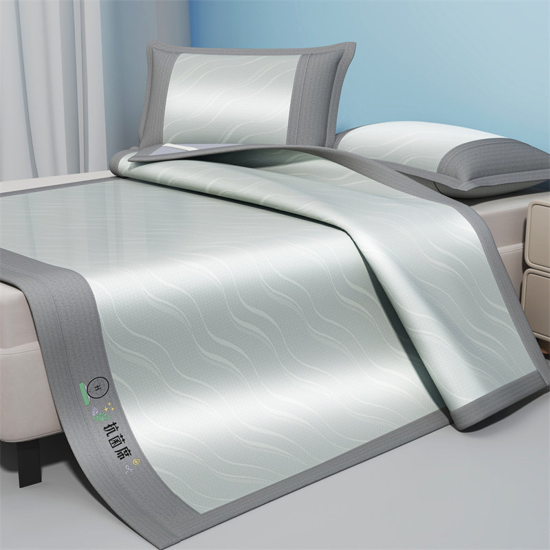 夏季凉席三件套冰丝席2024新款床笠款可机洗空调席软席子凉感双人,床上用品,冰丝席,淘宝优惠券,粉丝福利购,淘宝优惠卷