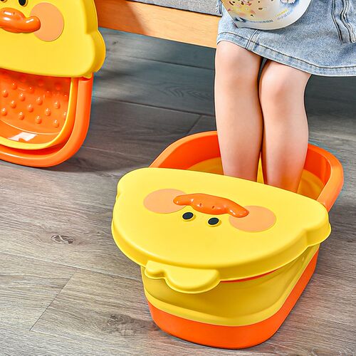 泡脚桶家用可折叠儿童洗脚盆加深加厚塑料泡脚盆儿童足浴桶足浴盆