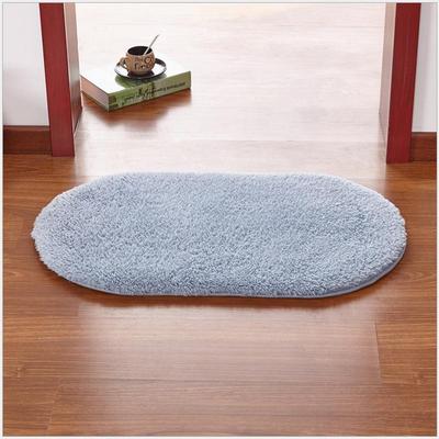 浴室加厚吸水羊羔绒椭圆形地毯客厅卧室床边茶几进门地垫门垫脚垫