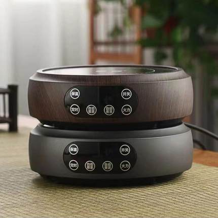 新匠电陶炉1500w新款2024家用复古煮茶炉茶壶套装蒸煮一体电陶炉