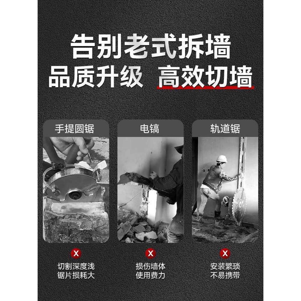 新款切墙机专业改门切割机手持链条钢筋混凝土砖墙体锯开墙洞神器