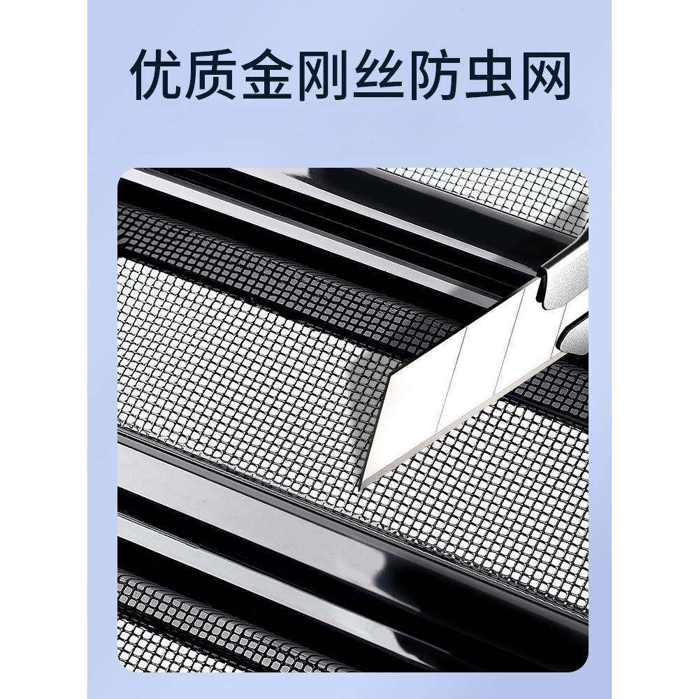 暗莹适用皓影CRV汽车防虫网中网改装卡扣式ABS材质贴合原车防沙石