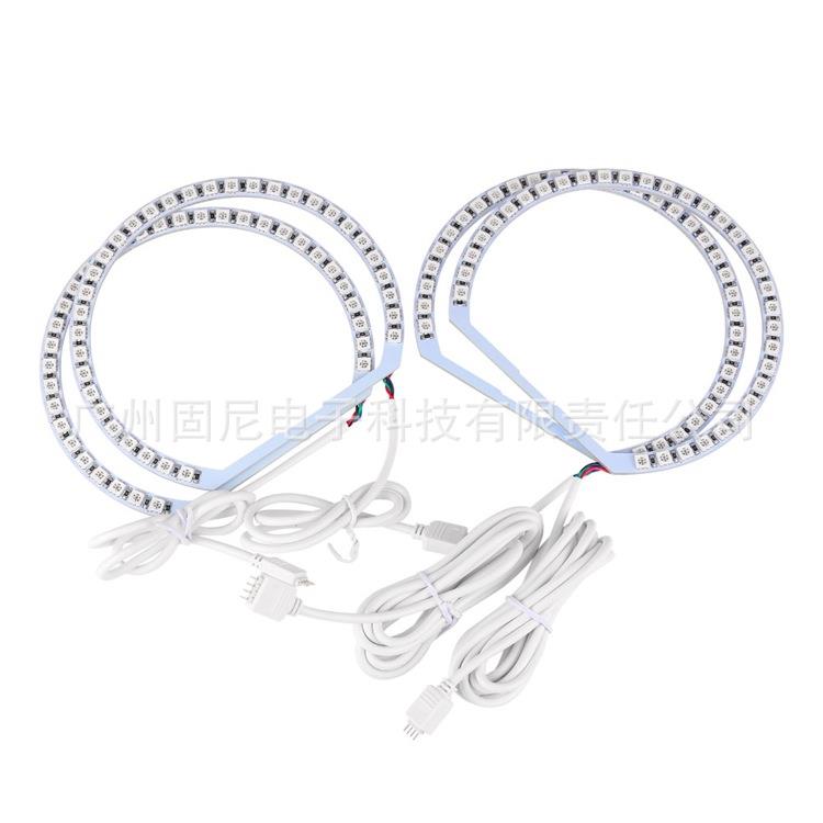 E36 E38 E39 E46 M3 大功率RGB七彩爆闪LED天使眼 131MM 33LED