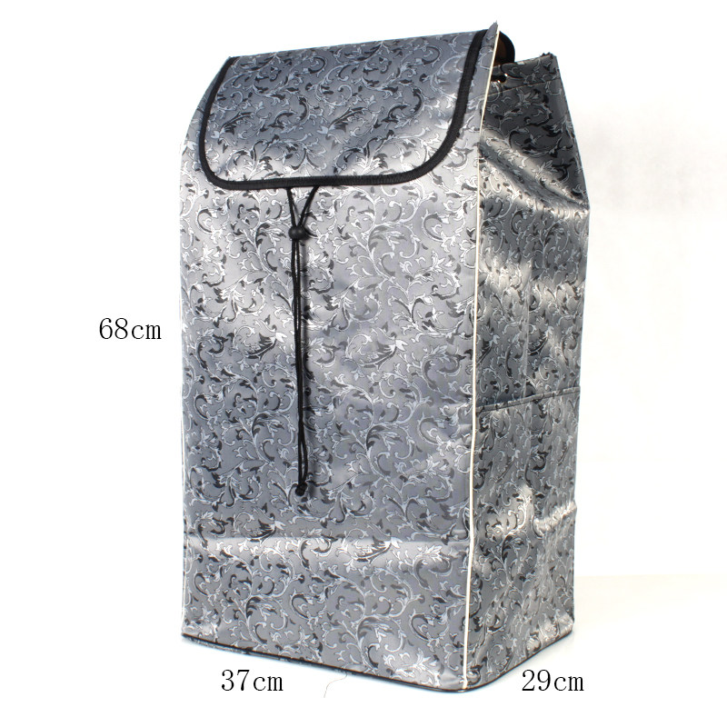 买菜购物车挂袋便携行李车袋提花牛津布袋环保加厚折叠防水袋大袋