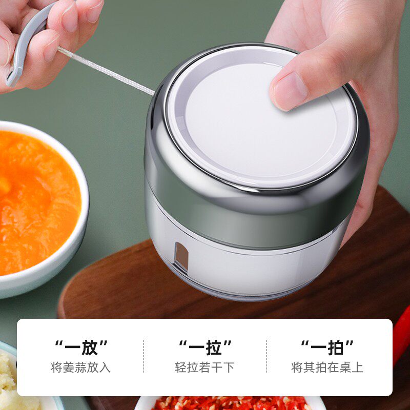 迷你压蒜捣蒜泥器手动绞肉碎菜器家用蒜蓉搅碎机绞菜宝宝辅食机