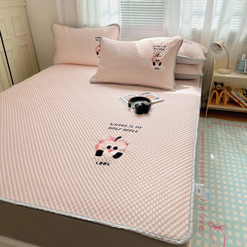 2024新款凉豆豆床笠款凉席夏季凉感床罩可折叠软席空调冰丝席家用,床上用品,冰丝席,淘宝优惠券,粉丝福利购,淘宝优惠卷