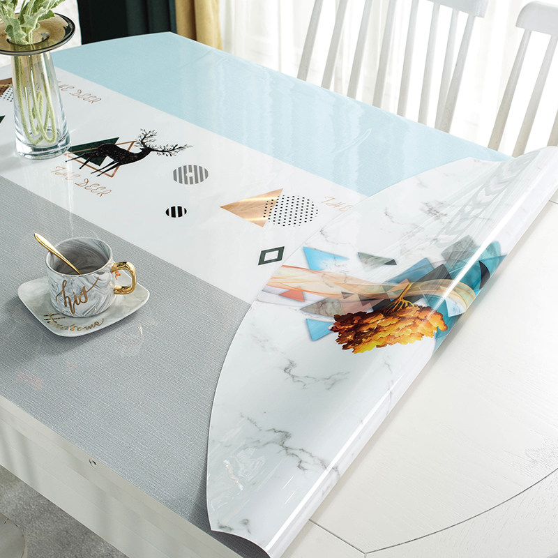 椭圆形餐桌布桌子垫餐桌垫桌布防水防油免洗防烫软pvc玻璃高级感,居家布艺,桌布,淘宝优惠券,粉丝福利购,淘宝优惠卷