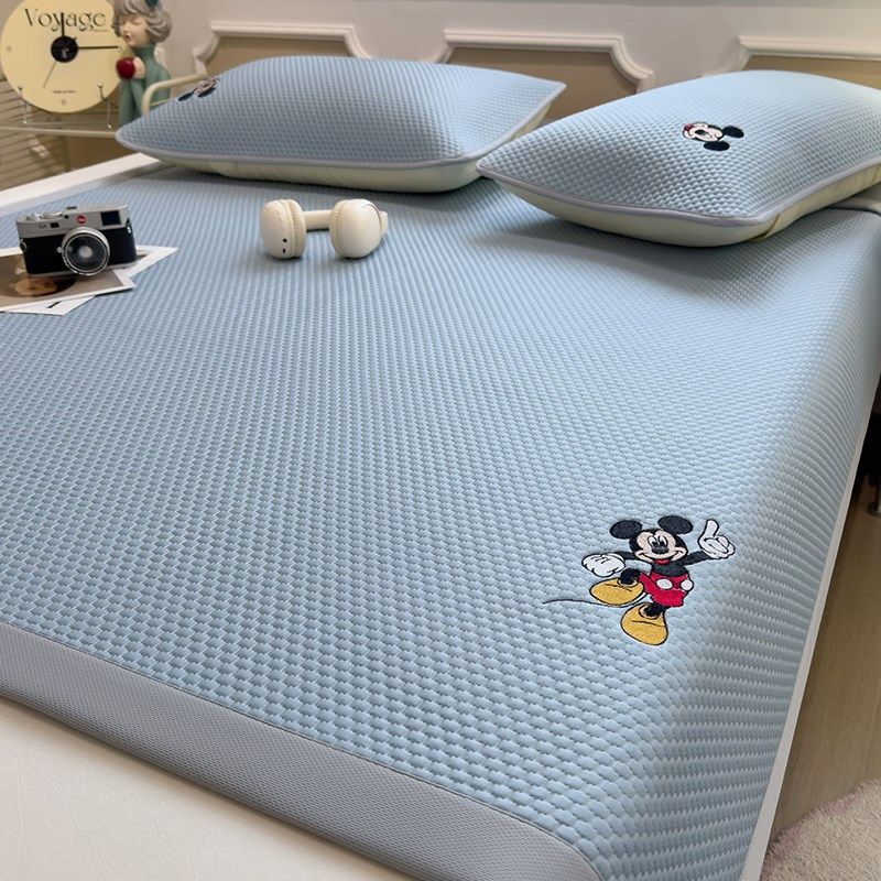 2025新款冰豆豆凉席三件套夏季凉感床笠款冰丝席空调软席子可机洗,床上用品,冰丝席,淘宝优惠券,粉丝福利购,淘宝优惠卷