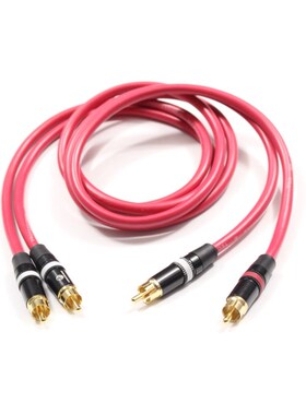 华敏华真牌发烧音频线5.1功放线CD AV 音响线双莲花头RCA线SH100