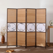复古怀旧实木屏风隔断移动折屏折叠隔断中式 折屏酒店办公室屏风