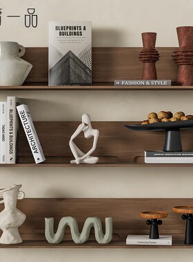 高级感侘寂风做旧陶瓷民宿样板间软装摆件客厅插干花瓶复古装饰品