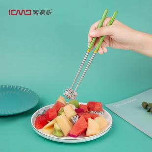 客满多合金筷子家庭分餐筷子专人专筷一人一筷防串味健康餐具