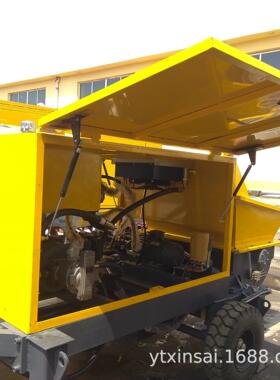 小功率15kw+7.5kw混凝土输送泵 双电机 200输送缸 打柱泵 HBTS10