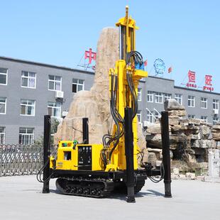 水气两用钻机 水井钻机打岩石打井设备钻井机 200米履带式