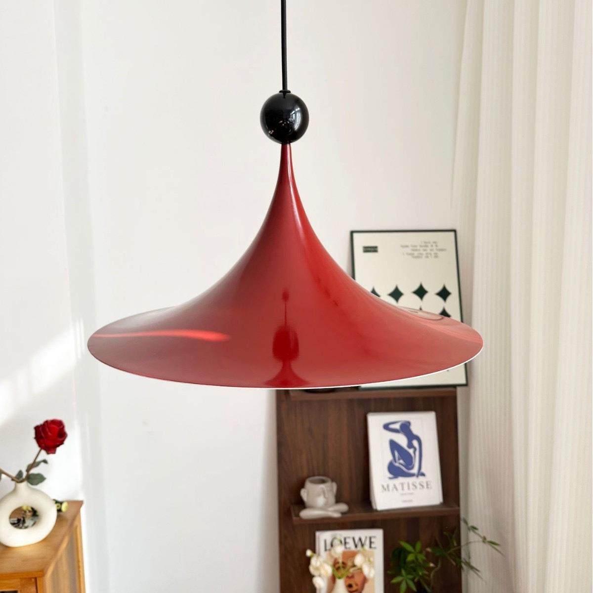 小丑吊灯法式奶油风餐厅喇叭吊灯中古风飞碟岛台吧台灯简约复古灯,家装灯饰光源,智能吊灯,淘宝优惠券,粉丝福利购,淘宝优惠卷