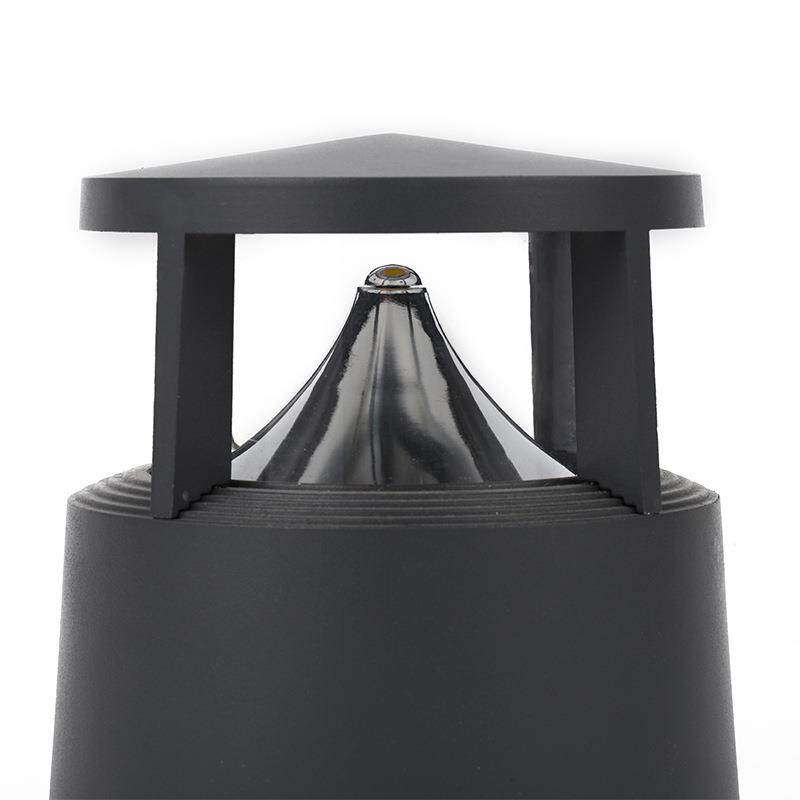 工厂现货户外LED柱头灯围墙灯 太阳能压铸铝花园灯公园景观庭院灯