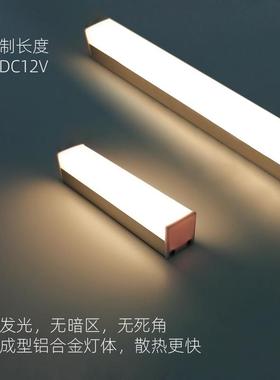 LED长条灯 装饰灯 橱柜灯 地柜灯 地脚线灯 外置明装12V总统灯具