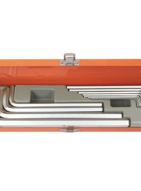 钢盾工具 12件套S2合金钢公制加长平头内六角扳手S050025