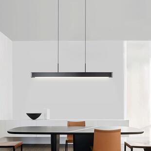 新特丽餐厅灯现代简约led吊灯办公室长条灯饰创意吧台灯具餐吊灯