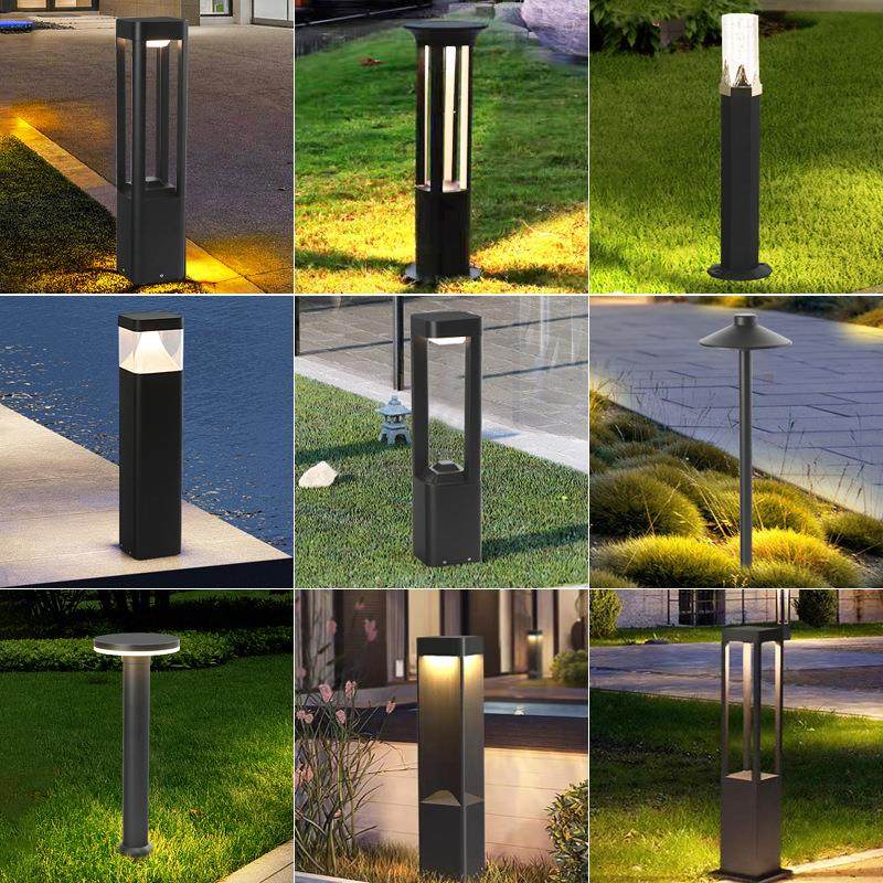 户外草坪灯防水太阳能庭院灯景观灯草地灯矮路灯铝别墅led花园灯