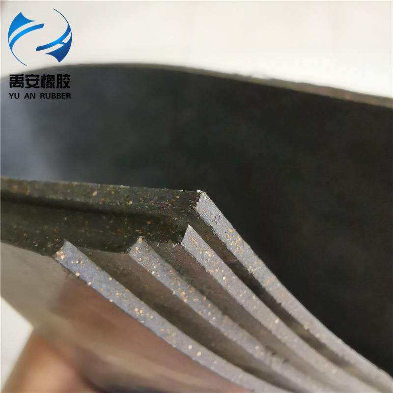 禹安丁晴软木橡胶板 1m*2m丁腈软木橡胶板管片软木橡胶板传力衬垫