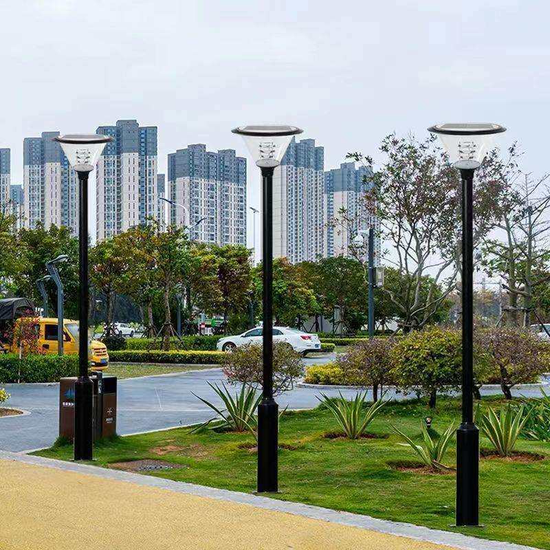 太阳能庭院灯户外防水公园别墅小区景观led室外景观灯路带杆灯头