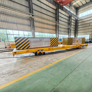 睿迈科20吨重型环形导轨车 遥控操作 U型转弯轨道电动平板车