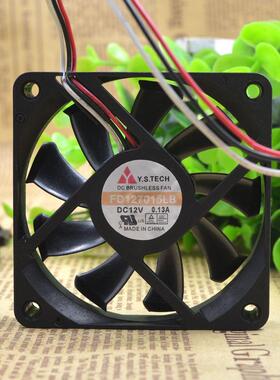 元山 Y.S.TECH 7CM FD127015LB 7015 12V 0.13A 静音 散热风扇