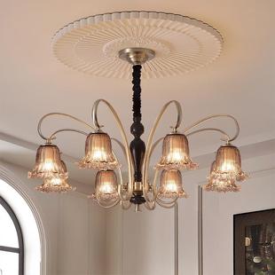 中古风床头灯客厅复古胡桃木色客厅灯餐厅灯创意个性艺术卧室吊灯