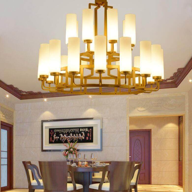 新中式酒店工程吊灯仿古复式楼大吊灯别墅饭店酒店包间大吊灯,家装灯饰光源,智能吊灯,淘宝优惠券,粉丝福利购,淘宝优惠卷