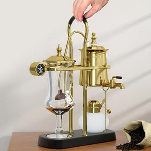 新款家用酒精灯比利时咖啡壶不锈钢虹吸式手动冲煮咖啡壶器具