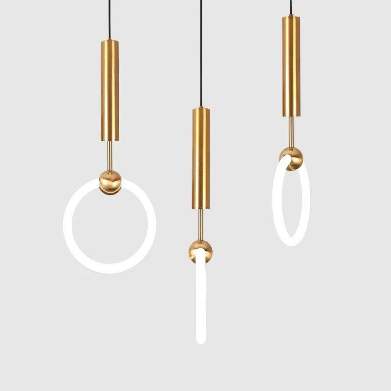 后现代艺术灯饰北欧个性简约橱窗灯餐厅吧台客厅镜前圆环吊灯,家装灯饰光源,智能吊灯,淘宝优惠券,粉丝福利购,淘宝优惠卷