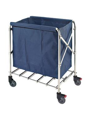 酒店用品C-42酒店旅馆洗衣房折叠不锈钢管静音轮子分类方形布草车