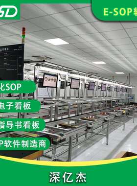 深亿杰 ESOP电子作业指导书看板 生产实时看板 ANDON安灯呼叫
