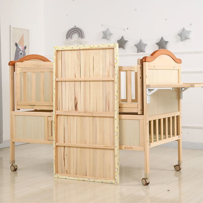 婴儿床电动摇篮床实木无漆自动摇晃宝宝床多功能新生儿床拼接大床