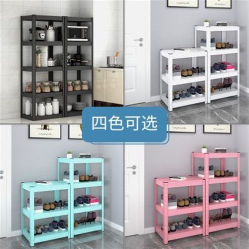 厨房置物架落地多层家用微波炉锅架阳台收Q纳架杂物架子金属储