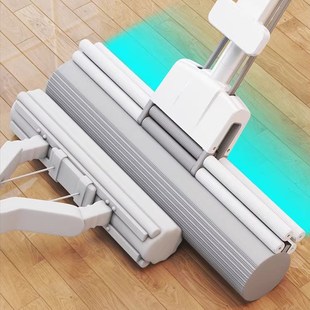 拖把海绵头拖把一拖净干湿两用家用海绵拖把大号地拖胶棉吸水拖把