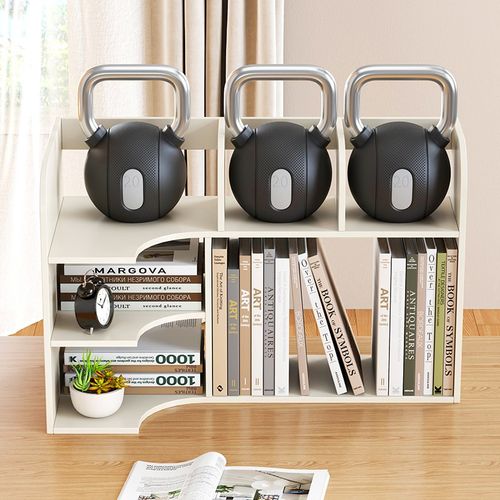 桌面书架多层置物架办公桌上文件收纳柜子工位分层储物箱整理神器