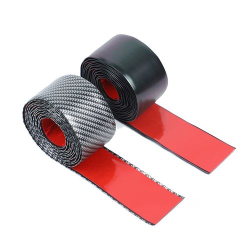 汽车侧裙防撞条炭纤维自粘划痕遮挡遮盖前后杠保险杠修复车身贴纸