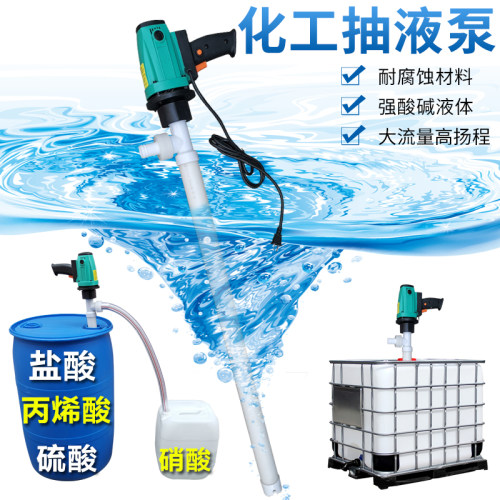 防腐蚀电动抽油泵耐酸耐碱抽液泵/聚丙烯电动抽液泵电动油抽220V