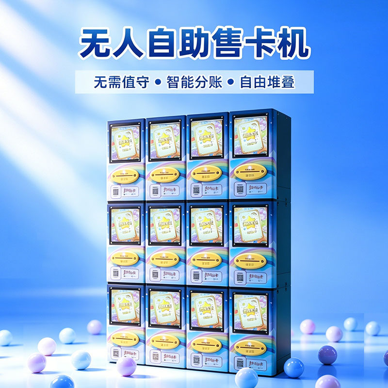 扫码支付自助智能分账售卡售票机