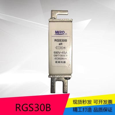 MRO 茗熔 方型 快速熔断器 RGS30B 690V 10A~125A 孔距77mm