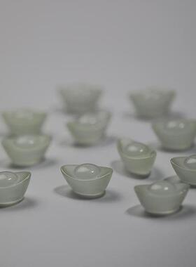 创意发光小元宝!夜光圆宝桌面小摆件装饰DIY配件礼物