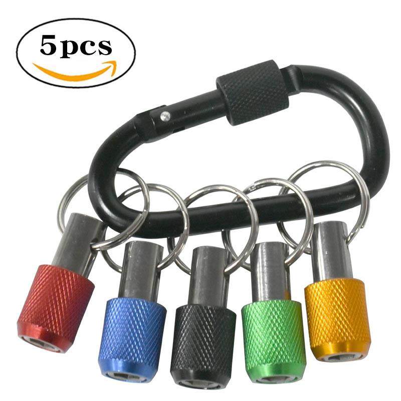 彩色合金钥匙接杆登山扣自锁批头套筒延长杆套装加长六角快换接杆