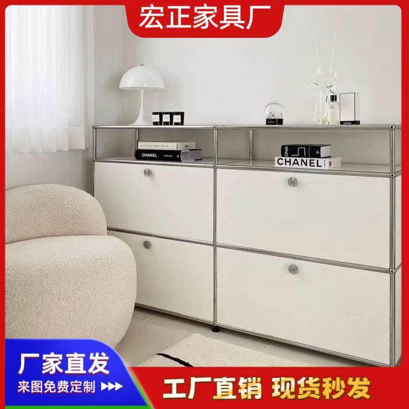 中古usm模块组合餐边柜不锈钢电视柜现代简约ins收纳柜家用置物柜