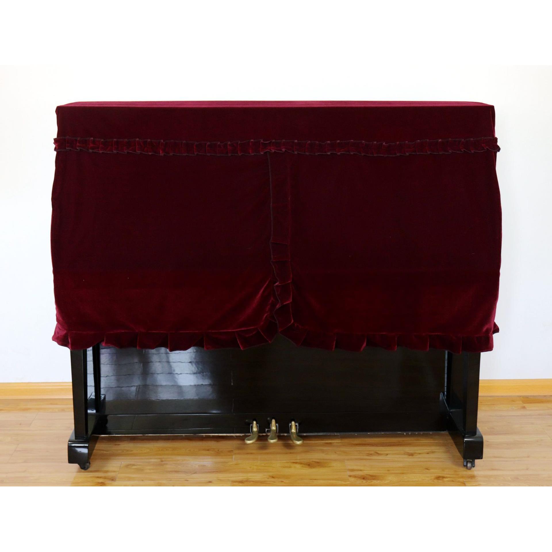 金丝绒钢琴套 钢琴罩 半罩(后面长40CM 不含凳套)