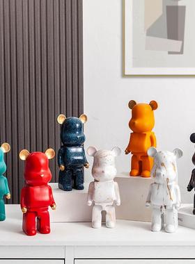 创意暴力熊桌面小摆件儿童存钱罐简约家居客厅酒店装饰品酒柜玄关